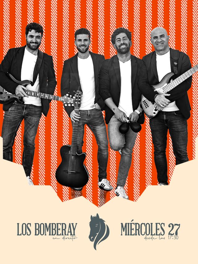 Cartel de Los Bomberay en El Bocao, miércoles 27, Feria 2026