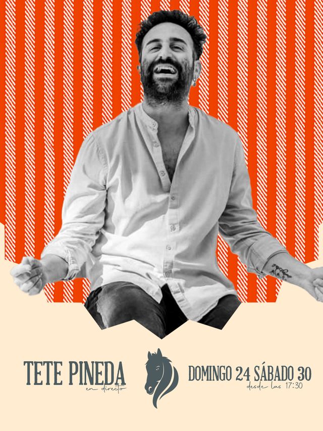 Cartel de Tete Pineda en El Bocao, domingo 24 y sábado 30, Feria 2026
